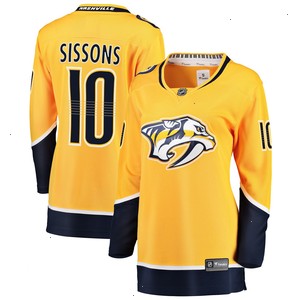 Colton Sissons Nashville Predators Fanatics Branded Women's Breakaway Player Jersey - Gold