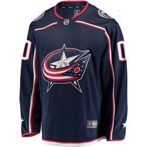 Columbus Blue Jackets Fanatics Branded Home Breakaway Custom Jersey - Navy