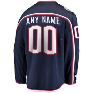 Columbus Blue Jackets Fanatics Branded Home Breakaway Custom Jersey - Navy