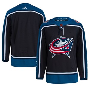 Columbus Blue Jackets adidas Reverse Retro 2.0 Authentic Blank Jersey - Black