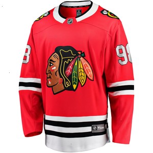 Connor Bedard Chicago Blackhawks Fanatics Branded 2023 NHL Draft Home Breakaway Player Jersey - Red