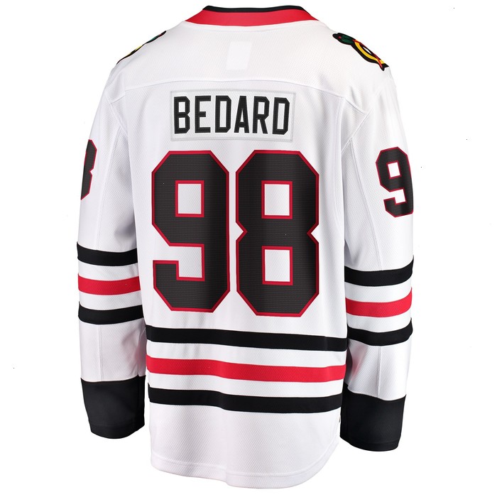 Connor Bedard Chicago Blackhawks Fanatics Branded Away Breakaway Player Jersey - White