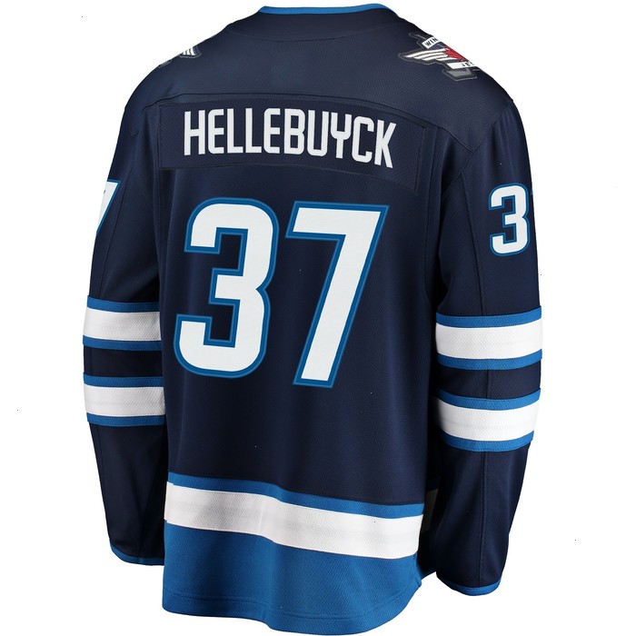 Connor Hellebuyck Winnipeg Jets Fanatics Branded Breakaway Replica Jersey - Navy