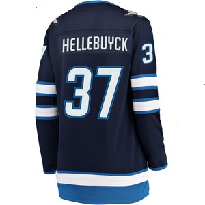 Connor Hellebuyck Winnipeg Jets Fanatics Branded Women's Breakaway Player Jersey - Navy