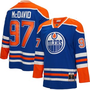 Connor McDavid Edmonton Oilers Mitchell & Ness 2015/16 Blue Line Player Jersey - Blue