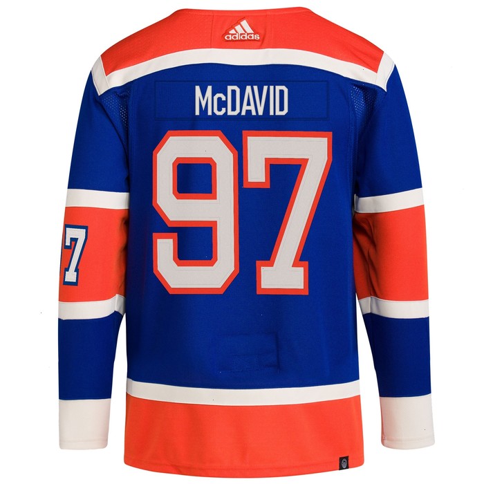 Connor McDavid Edmonton Oilers adidas 2023 NHL Heritage Classic Primegreen Authentic Player Jersey – Royal