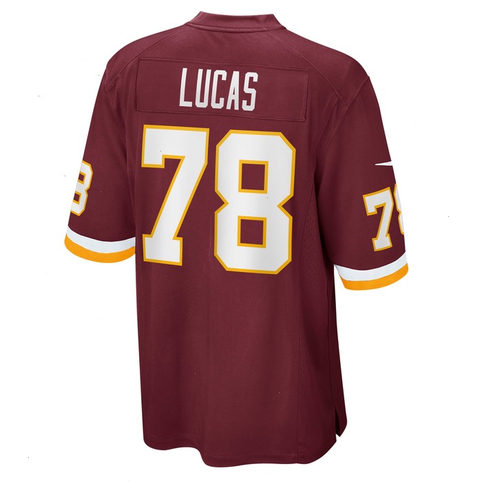 Cornelius Lucas Washington Football Team Nike Game Player Jersey - Burgundy