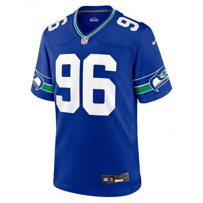 Cortez Kennedy Seattle Seahawks Nike Throwback Retired Player Game Jersey - Royal