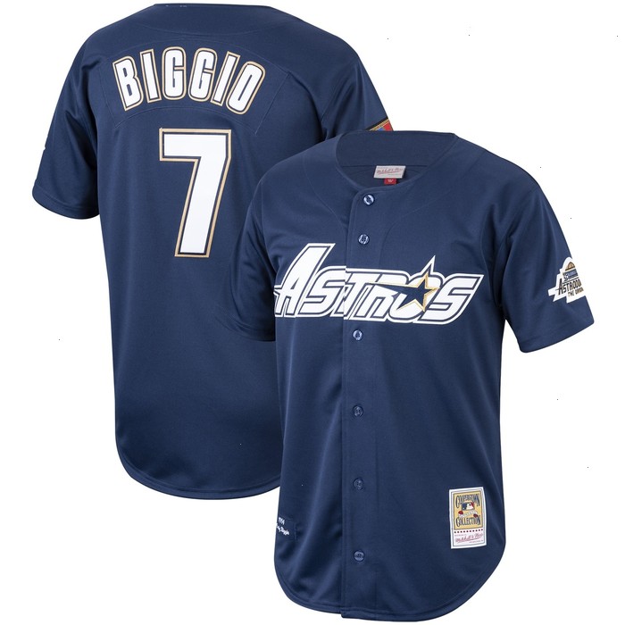 Craig Biggio Houston Astros Mitchell & Ness Cooperstown Collection 1994 Authentic Jersey - Navy