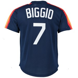 Craig Biggio Houston Astros Mitchell & Ness Cooperstown Mesh Batting Practice Jersey - Navy