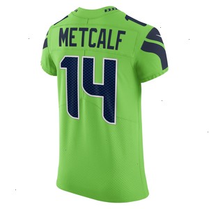 DK Metcalf Seattle Seahawks Nike Alternate Vapor Elite Player Jersey - Neon Green