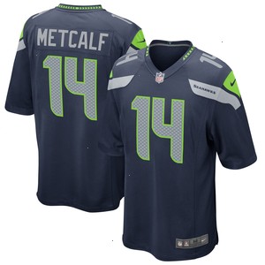 DK Metcalf Seattle Seahawks Nike Game Jersey - College Navy