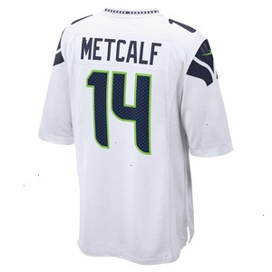 DK Metcalf Seattle Seahawks Nike Game Jersey - White