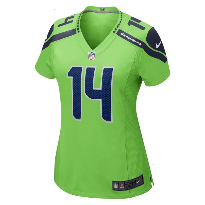 DK Metcalf Seattle Seahawks Nike Women's Game Jersey - Neon Green