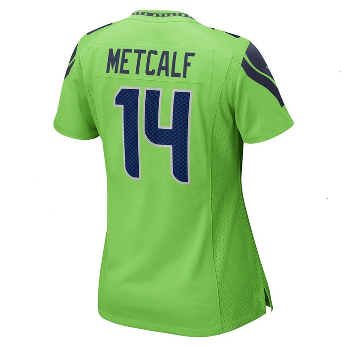 DK Metcalf Seattle Seahawks Nike Women's Game Jersey - Neon Green