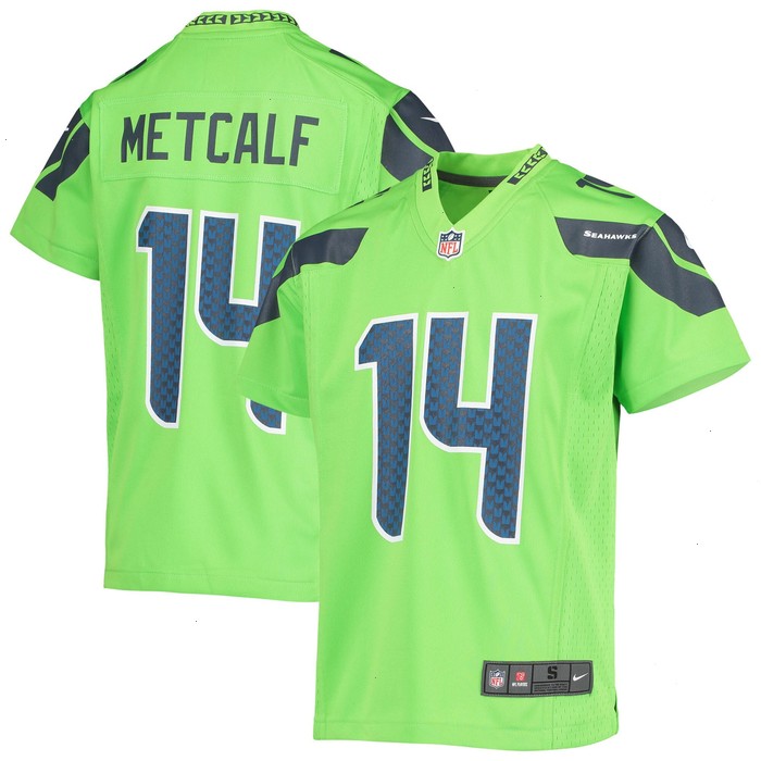 DK Metcalf Seattle Seahawks Nike Youth Game Jersey - Neon Green