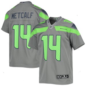 DK Metcalf Seattle Seahawks Nike Youth Inverted Team Game Jersey - Gray