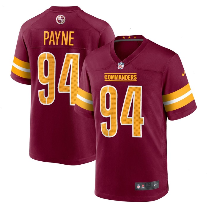 Da'Ron Payne Washington Commanders Nike Game Jersey - Burgundy