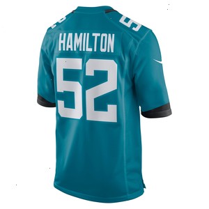 DaVon Hamilton Jacksonville Jaguars Nike Game Jersey - Teal