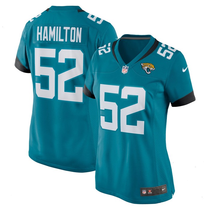 DaVon Hamilton Jacksonville Jaguars Nike Women's Game Jersey - Teal