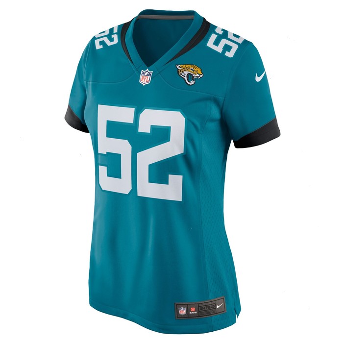 DaVon Hamilton Jacksonville Jaguars Nike Women's Game Jersey - Teal