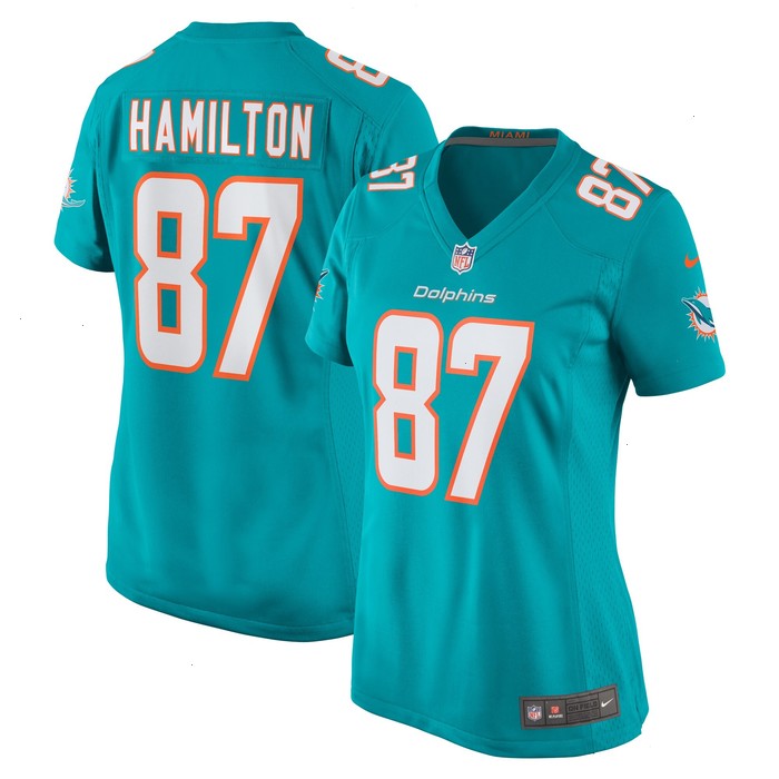 DaeSean Hamilton Miami Dolphins Nike Women's Home Game Player Jersey - Aqua