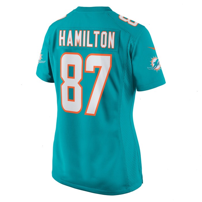 DaeSean Hamilton Miami Dolphins Nike Women's Home Game Player Jersey - Aqua