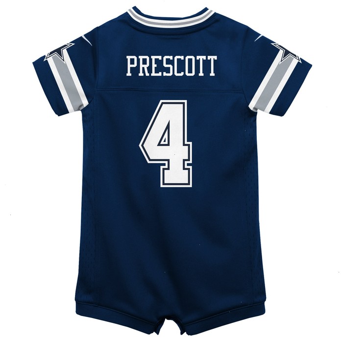 Dak Prescott Dallas Cowboys Nike Infant Game Jersey Romper - Navy