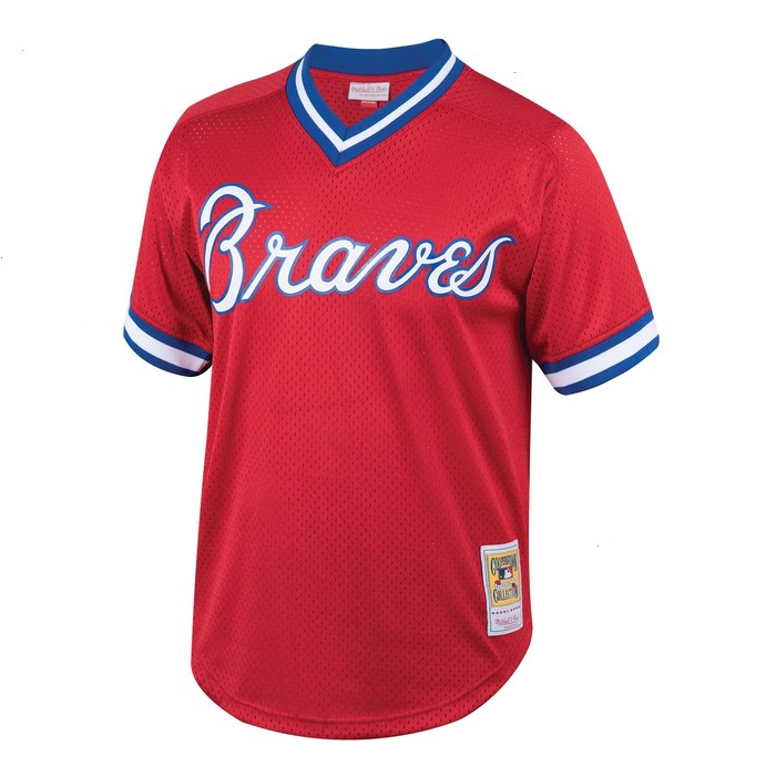 Dale Murphy Atlanta Braves Mitchell & Ness Youth Cooperstown Collection Mesh Batting Practice Jersey - Red