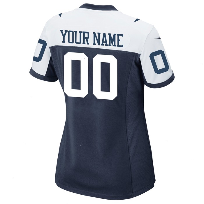 Dallas Cowboys Nike Women's Alternate Custom Game Jersey - Navy