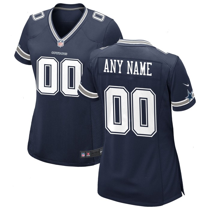 Dallas Cowboys Nike Women's Custom Game Jersey - Navy