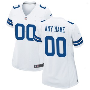 Dallas Cowboys Nike Women's Custom Game Jersey - White