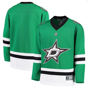 Dallas Stars Fanatics Branded Youth Home Replica Blank Jersey - Green