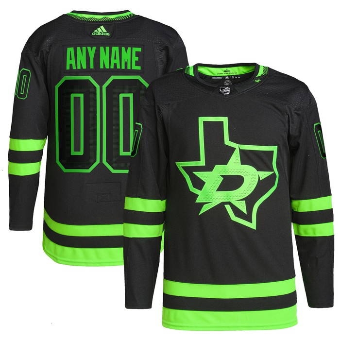 Dallas Stars adidas Alternate Primegreen Authentic Pro Custom Jersey - Black