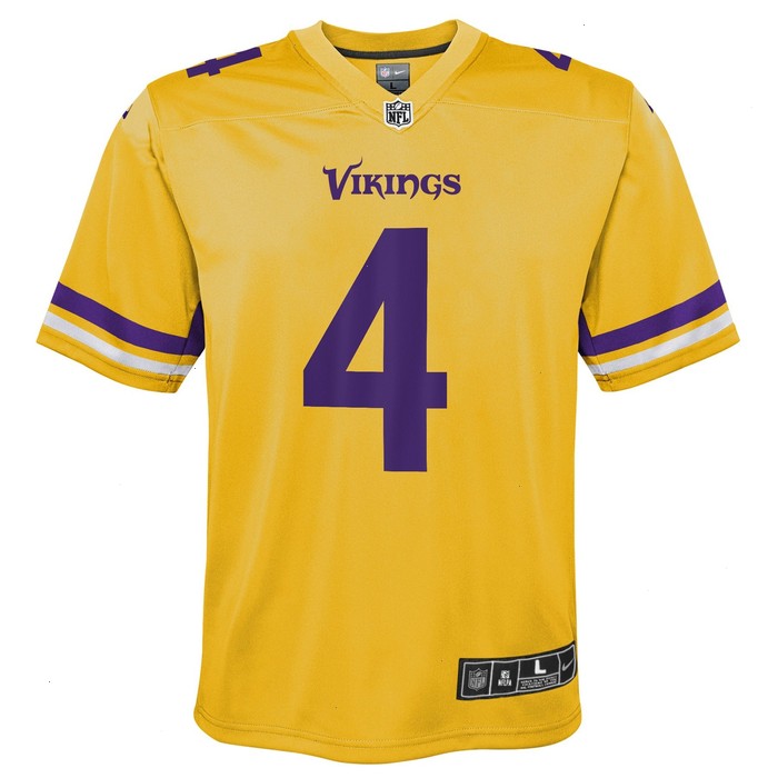 Dalvin Cook Minnesota Vikings Nike Youth Team Inverted Game Jersey - Gold