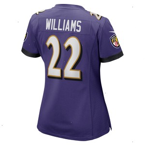 Damarion Williams Baltimore Ravens Nike Women's Player Game Jersey - Purple