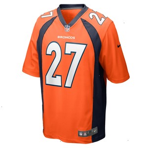 Damarri Mathis Denver Broncos Nike Game Player Jersey - Orange