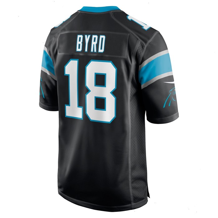 Damiere Byrd Carolina Panthers Nike Game Player Jersey - Black