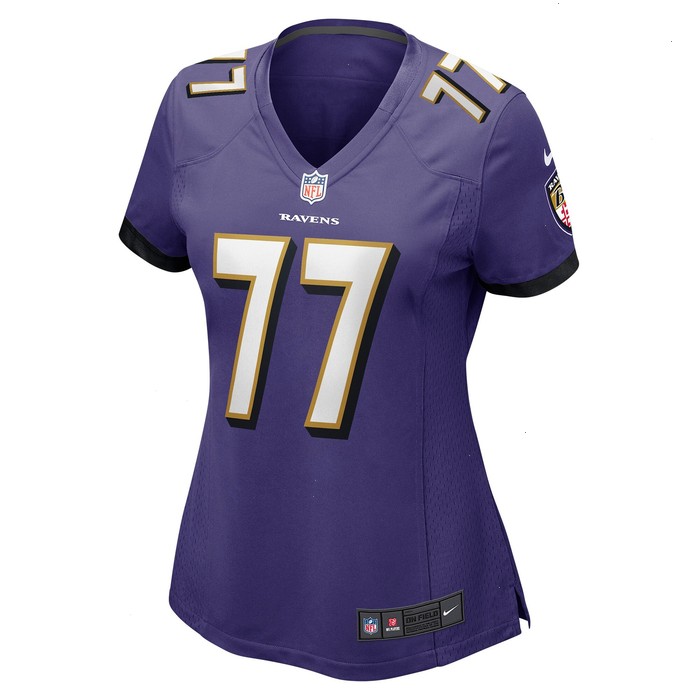 Daniel Faalele Baltimore Ravens Nike Women's Player Game Jersey - Purple