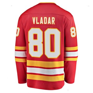 Daniel Vladar Calgary Flames Fanatics Branded Home Breakaway Player Jersey - Red