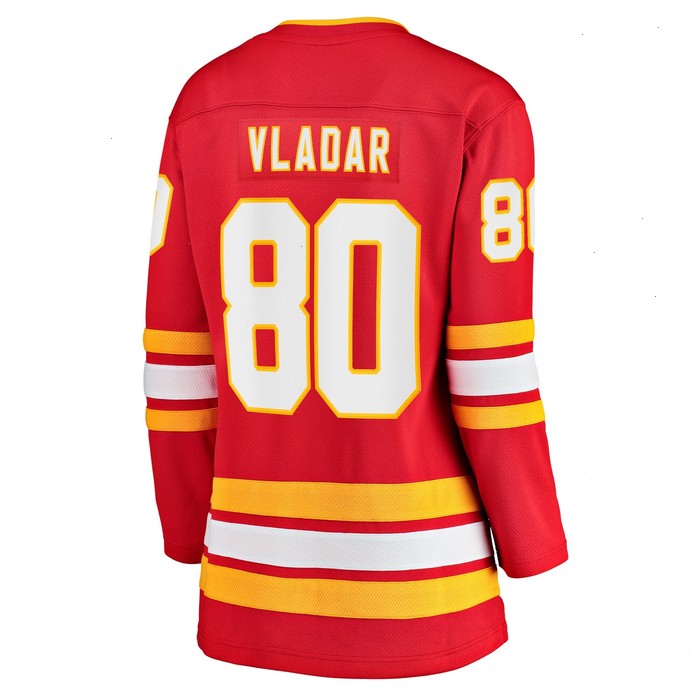 Daniel Vladar Calgary Flames Fanatics Branded Women's Home Breakaway Player Jersey - Red