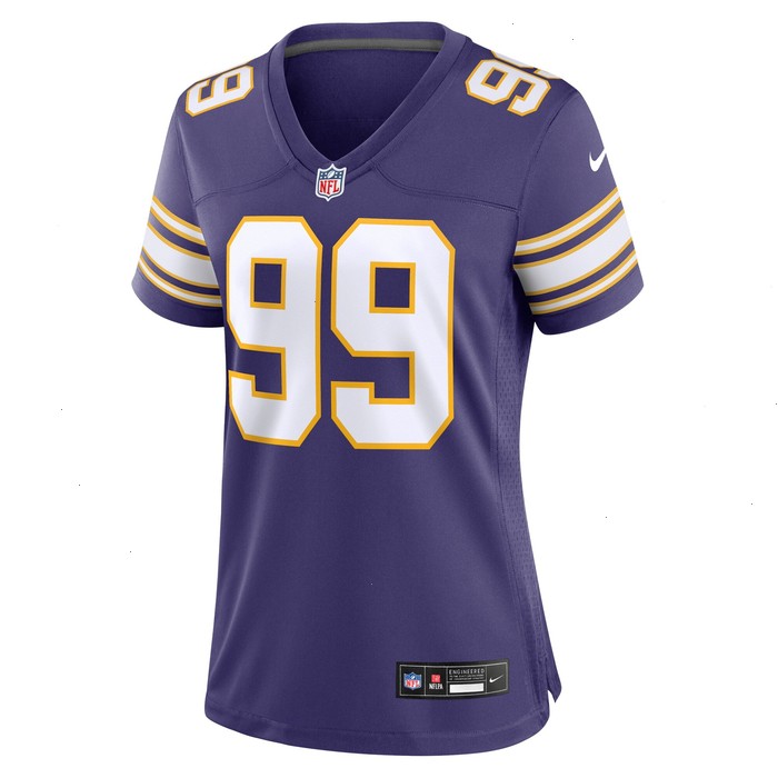 Danielle Hunter Minnesota Vikings Nike Women's Classic Player Game Jersey - Purple