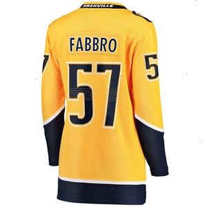 Dante Fabbro Nashville Predators Fanatics Branded Women's Home Breakaway Player Jersey - Gold