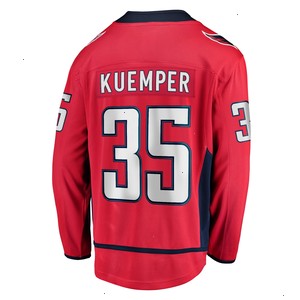 Darcy Kuemper Washington Capitals Fanatics Branded Home Breakaway Player Jersey - Red