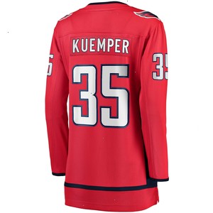 Darcy Kuemper Washington Capitals Fanatics Branded Women's Home Breakaway Player Jersey - Red