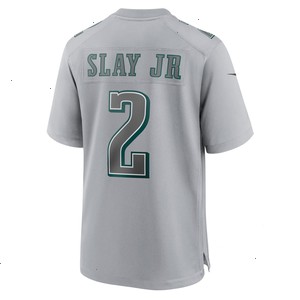 Darius Slay Jr. Philadelphia Eagles Nike Super Bowl LVII Patch Atmosphere Fashion Game Jersey - Gray