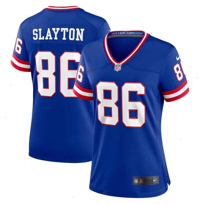 Darius Slayton New York Giants Nike Women's Classic Player Game Jersey - Royal