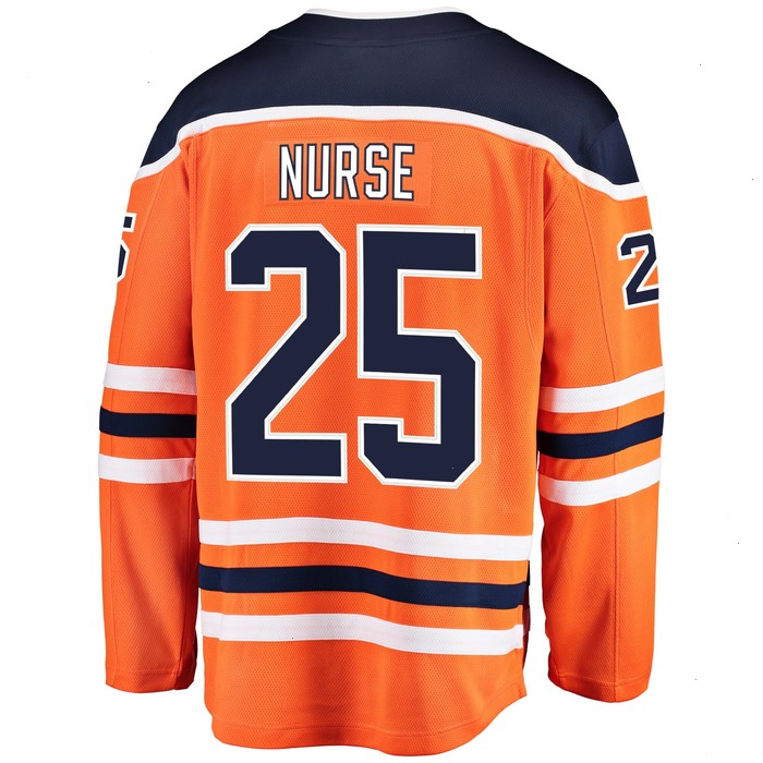 Darnell Nurse Edmonton Oilers Fanatics Branded Breakaway Player Jersey - Orange