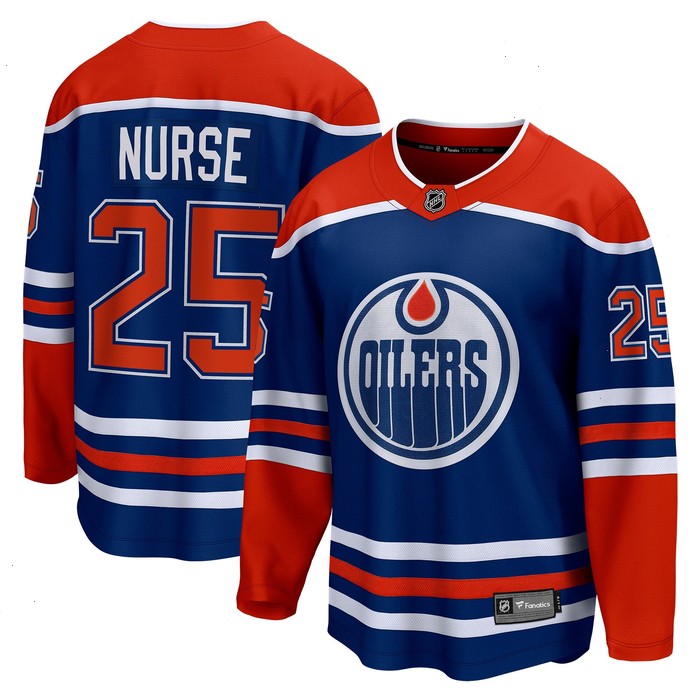 Darnell Nurse Edmonton Oilers Fanatics Branded Home Breakaway Player Jersey - Royal