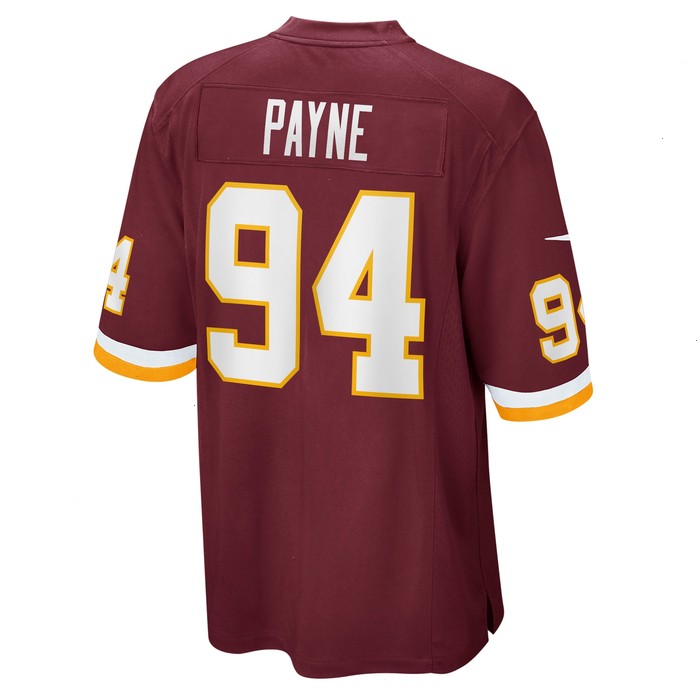 Daron Payne Washington Football Team Nike Game Player Jersey - Burgundy